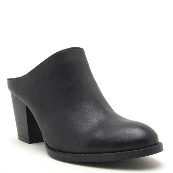 Shoes - Black Mule Booties Size 9